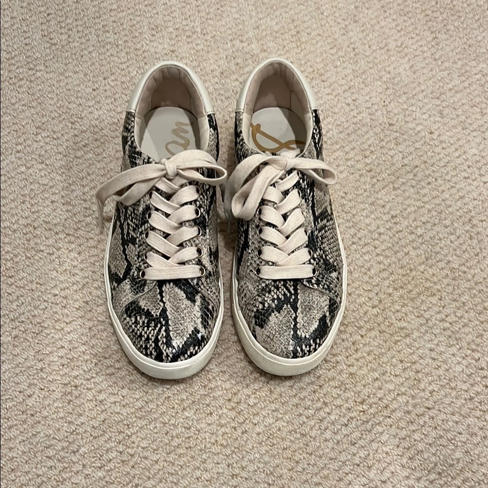 Sam Edelman Snakeskin Pattern Sneakers